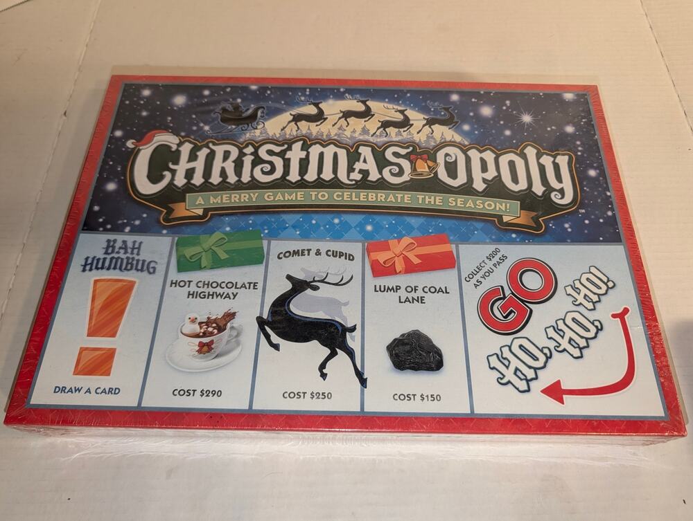 Christmas-opoly Monopoly Board Game Family Sealed NEW